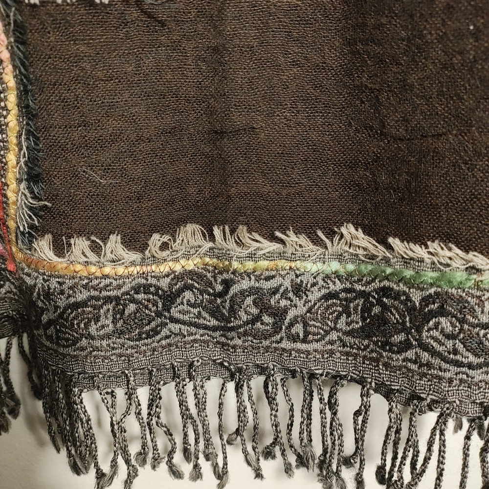 Unbranded 100% Pure Wool Multicolored Scarf View 4